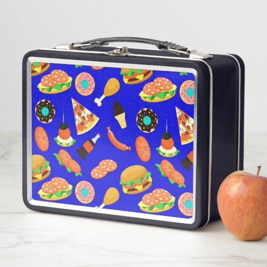 Lunch Box Restauration rapide Frenzy Blue (En situation)