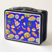 Lunch Box Restauration rapide Frenzy Blue (Devant)