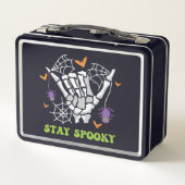Lunch Box Restez Éffrayant Halloween Squelette main (Dos)