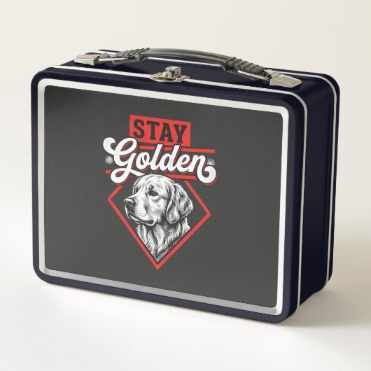 Lunch Box Restez Golden Retriever doré (Devant)