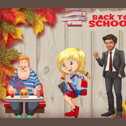 Lunch Box Retour À L'École Boîte À Déjeuner En Métal