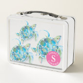 Lunch Box Retour À L'École Cute Kids Sea Turtle (Dos)