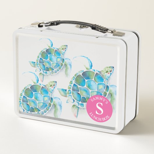 Lunch Box Retour À L'École Cute Kids Sea Turtle (Dos)