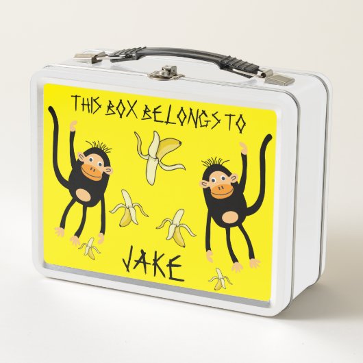 Lunch Box Retour À L'École Petit Singe (Devant)