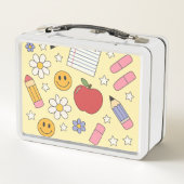 Lunch Box Retour à l'école pour enfants - (Dos)