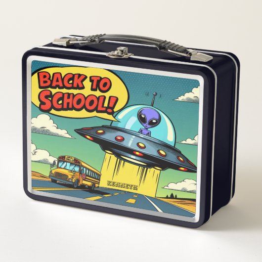 Lunch Box Retour à l'école - Style Alien! (Devant)