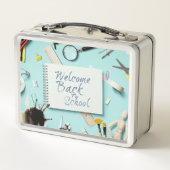 Lunch Box Retour à l'école – Style de cahier créatif (Dos)