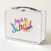 Lunch Box Retour Coloré À L'École (Devant)