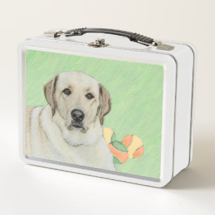 Lunch Box Retriever du Labrador jaune et balles de tennis Pe