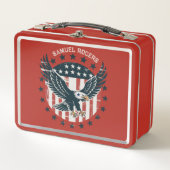 Lunch Box Retro American Eagle  (Devant)