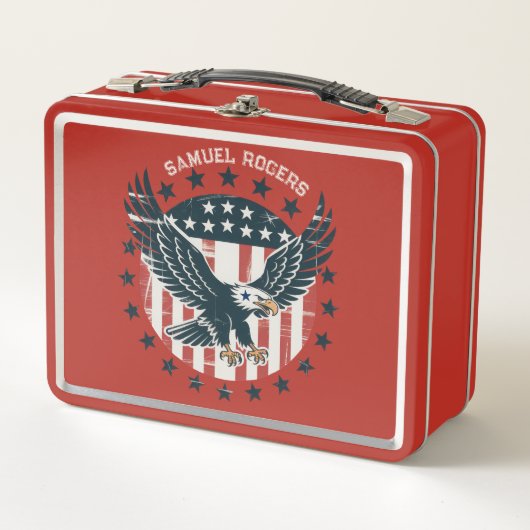 Lunch Box Retro American Eagle (Devant)