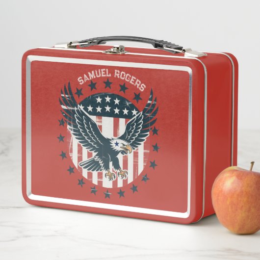 Lunch Box Retro American Eagle  (En situation)