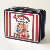 Lunch Box Retro American Pinup_ Je Viens De Le Dire (Dos)