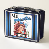 Lunch Box Retro American Pinup_ Me Sarcastique Jamais (Dos)