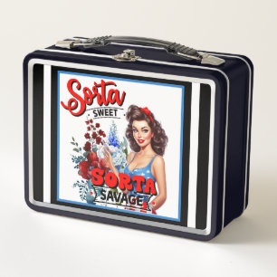 Lunch Box Retro American Pinup_ Sorta Sweet Sorta Savage