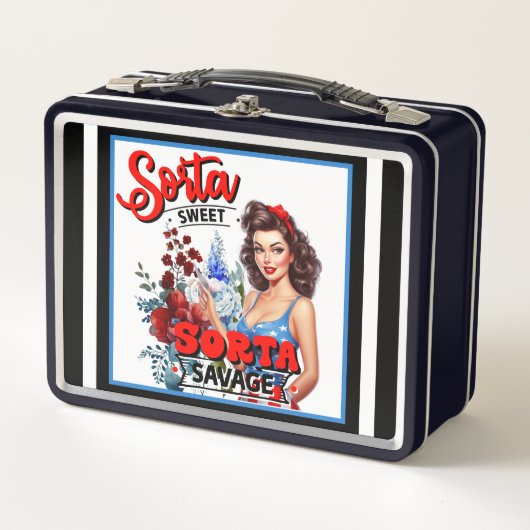 Lunch Box Retro American Pinup_ Sorta Sweet Sorta Savage (Devant)