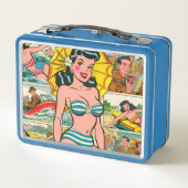 Lunch Box Retro Bikini Girl Summer Comics (Dos)