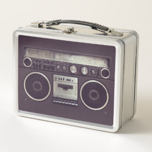 Lunch Box Retro Boombox Ghetto Blaster Music