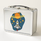 Lunch Box Retro Future Destination Saturn (Devant)