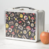 Lunch Box Retro Grunge Sunshine Bliss (En situation)