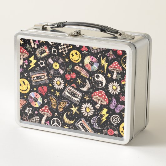 Lunch Box Retro Grunge Sunshine Bliss (Devant)