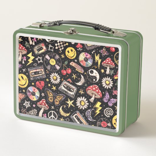 Lunch Box Retro Grunge Sunshine Bliss (Devant)