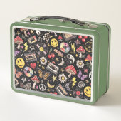 Lunch Box Retro Grunge Sunshine Bliss (Dos)