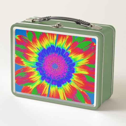 LUNCH BOX RÉTRO HIPPIE TIE DYE LUNCHBOÎTE (Devant)