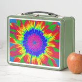 LUNCH BOX RÉTRO HIPPIE TIE DYE LUNCHBOÎTE (En situation)