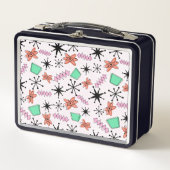 Lunch Box Rétro MCM rose orange vert noir (Devant)