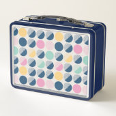 Lunch Box Rétro motif de demi-cercle (Dos)