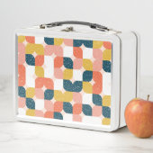 Lunch Box Rétro motif géométrique de Bauhaus (En situation)
