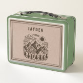 Lunch Box Retro Mountain Custom  (Dos)