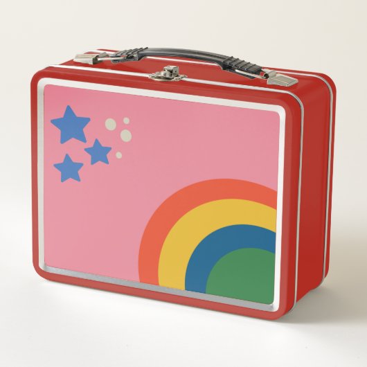 Lunch Box Rétro panier-repas coloré (Devant)