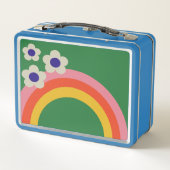Lunch Box Rétro panier-repas d'arc-en-ciel (Dos)