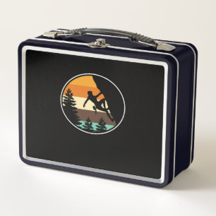 Lunch Box Retro Vintage Mountain Climber Rock Escalade Lover