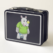 Lunch Box Rhino at tennis (Dos)