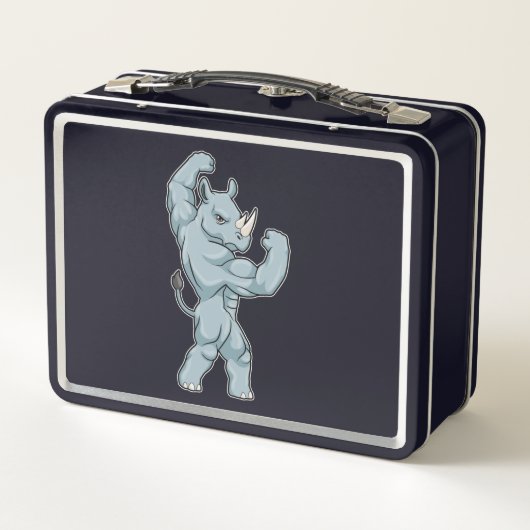 Lunch Box Rhino comme Bodybuilder extrême (Dos)