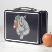 Lunch Box Rhino de football (En situation)