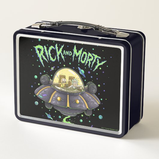 Lunch Box RICK ET MORTY™ | Graphique de vol spatial illustré (Dos)