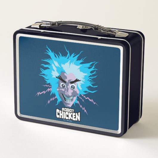 Lunch Box Robot chicken Scientist Head Graphic (Dos)