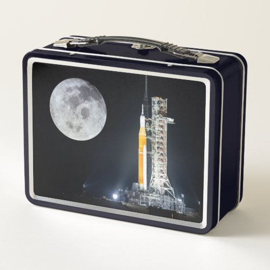 Lunch Box Rocket Artemis Moon à l'aube (Dos)
