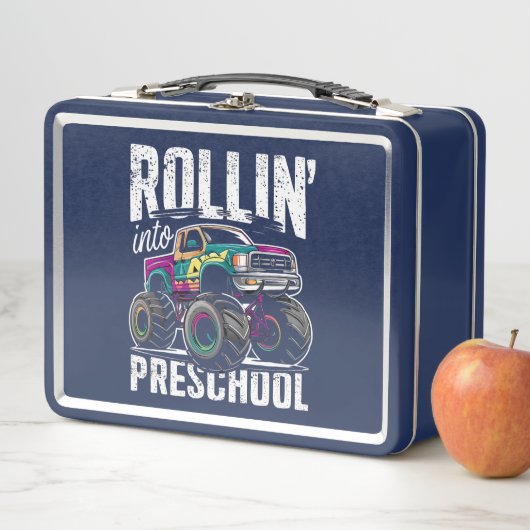 Lunch Box Rollin' In Preschool Monster Truck Retour à l'écol (En situation)