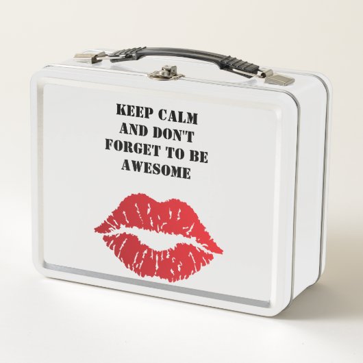 Lunch Box Romantic chic luxe red lips (Devant)
