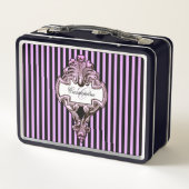 Lunch Box Romantique Steampunk Goth Personnalisé (Dos)