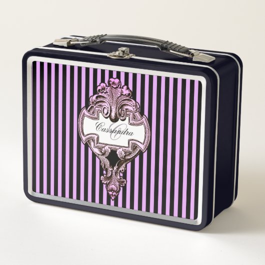 Lunch Box Romantique Steampunk Goth Personnalisé (Devant)