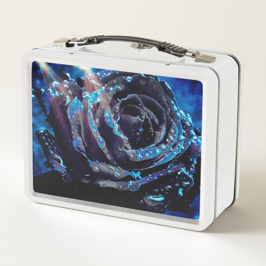 Lunch Box Rose bleu (Dos)