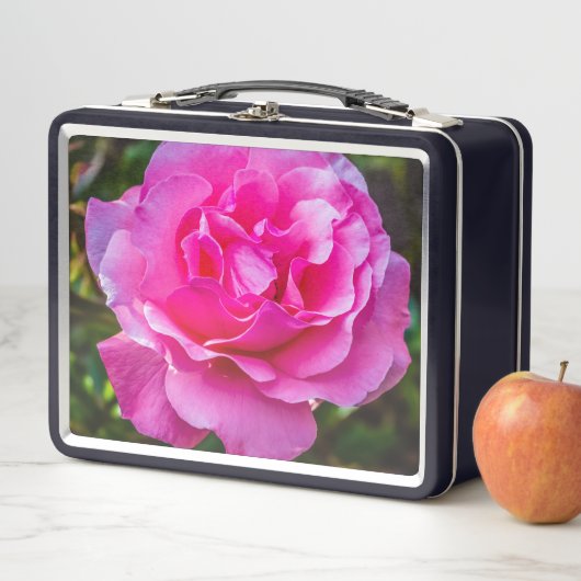 Lunch Box Rose délicate. (En situation)