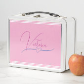 Lunch Box Rose pâle (En situation)