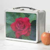 Lunch Box Rose rouge de près (En situation)